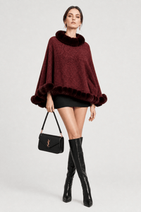 Cape de Soirée Femme Rouge