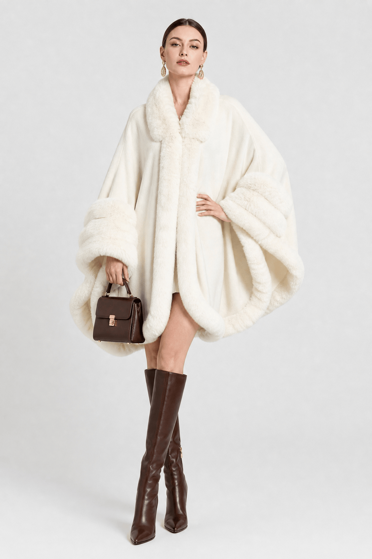 Cape Femme Fourrure Grande Taille