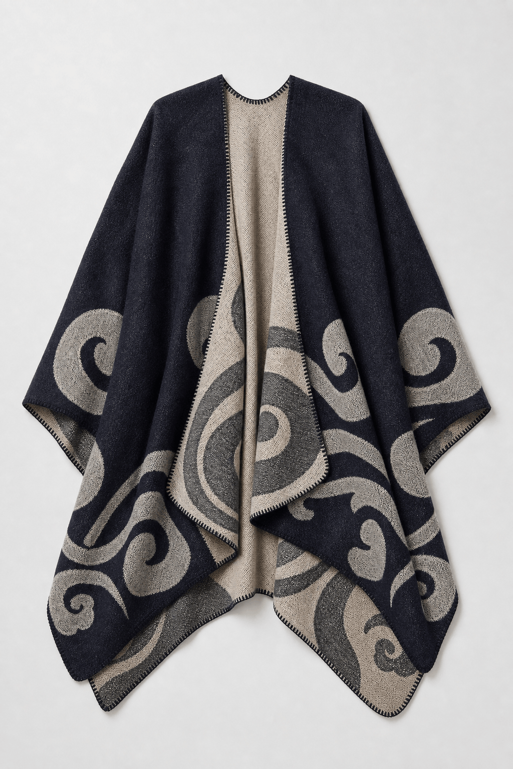 Cape Femme Hiver Bleu Marine