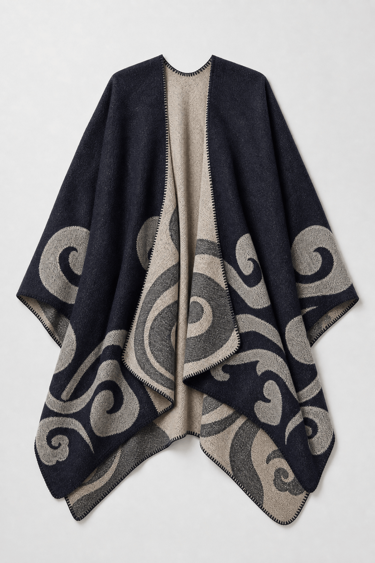 Cape Femme Hiver Bleu Marine