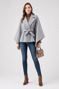 Cape Femme Manteau en Laine