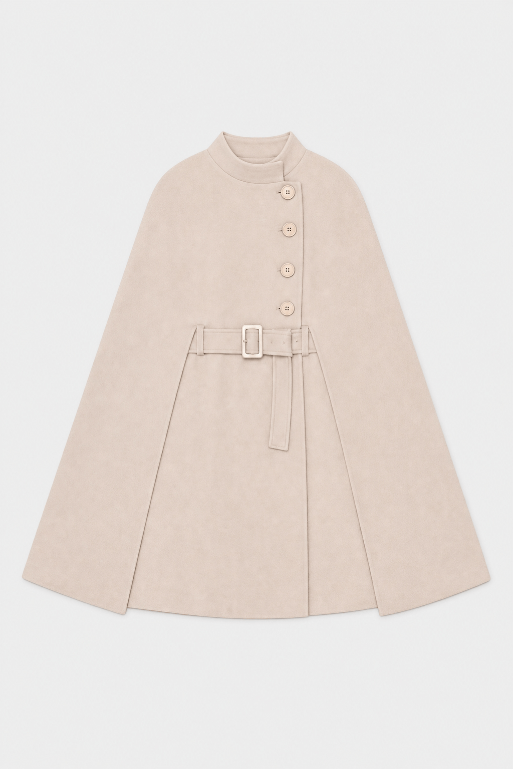 Cape Manteau Femme avec Ceinture