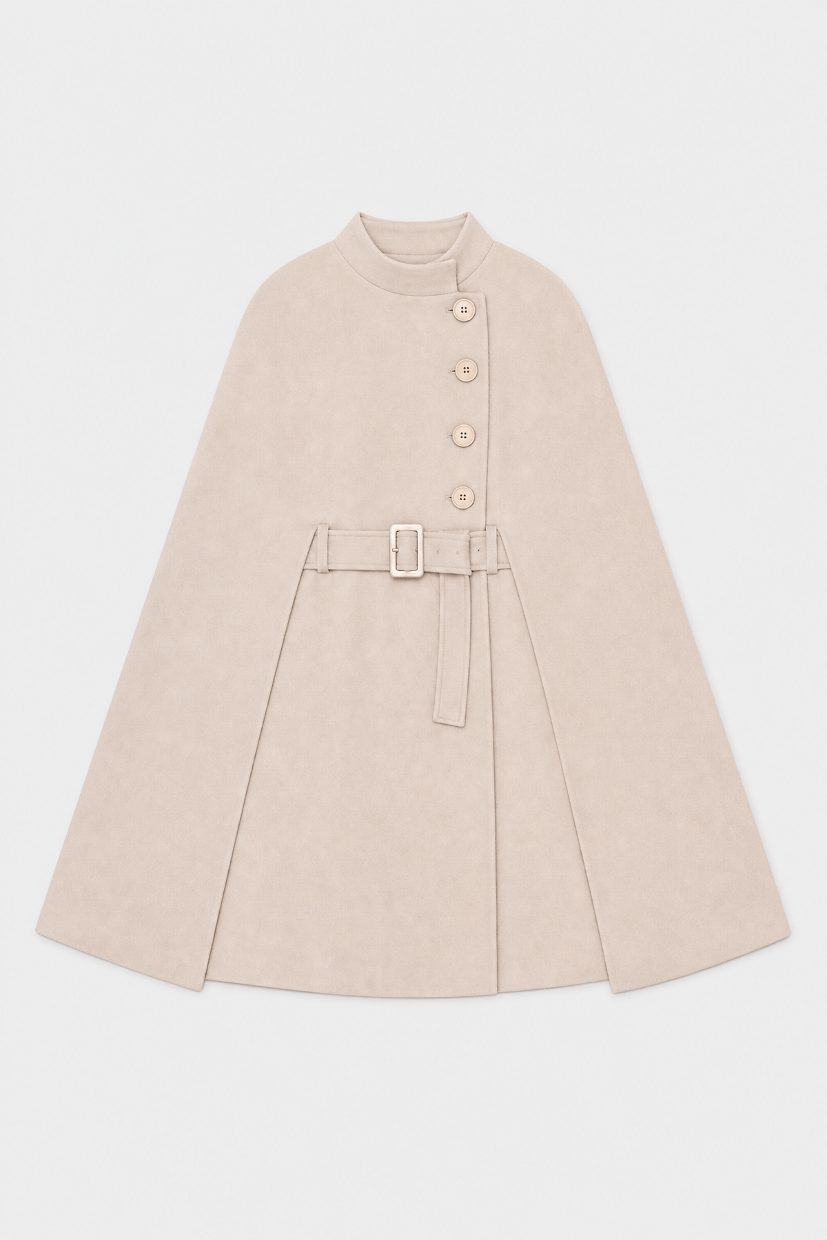 Cape Manteau Femme avec Ceinture