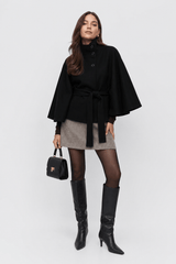 Cape Veste Femme Noire