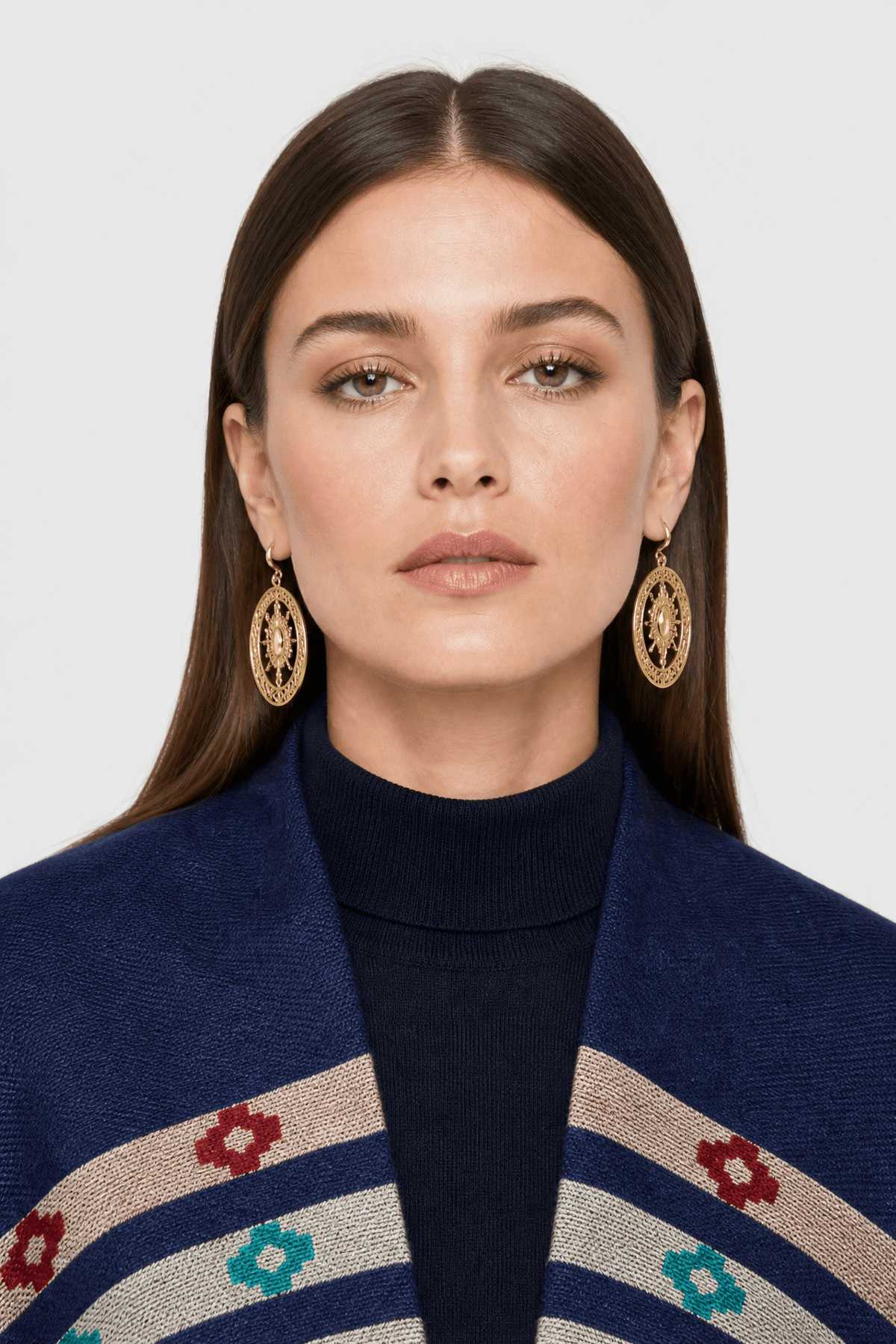 Cape Femme Marine Ethnique