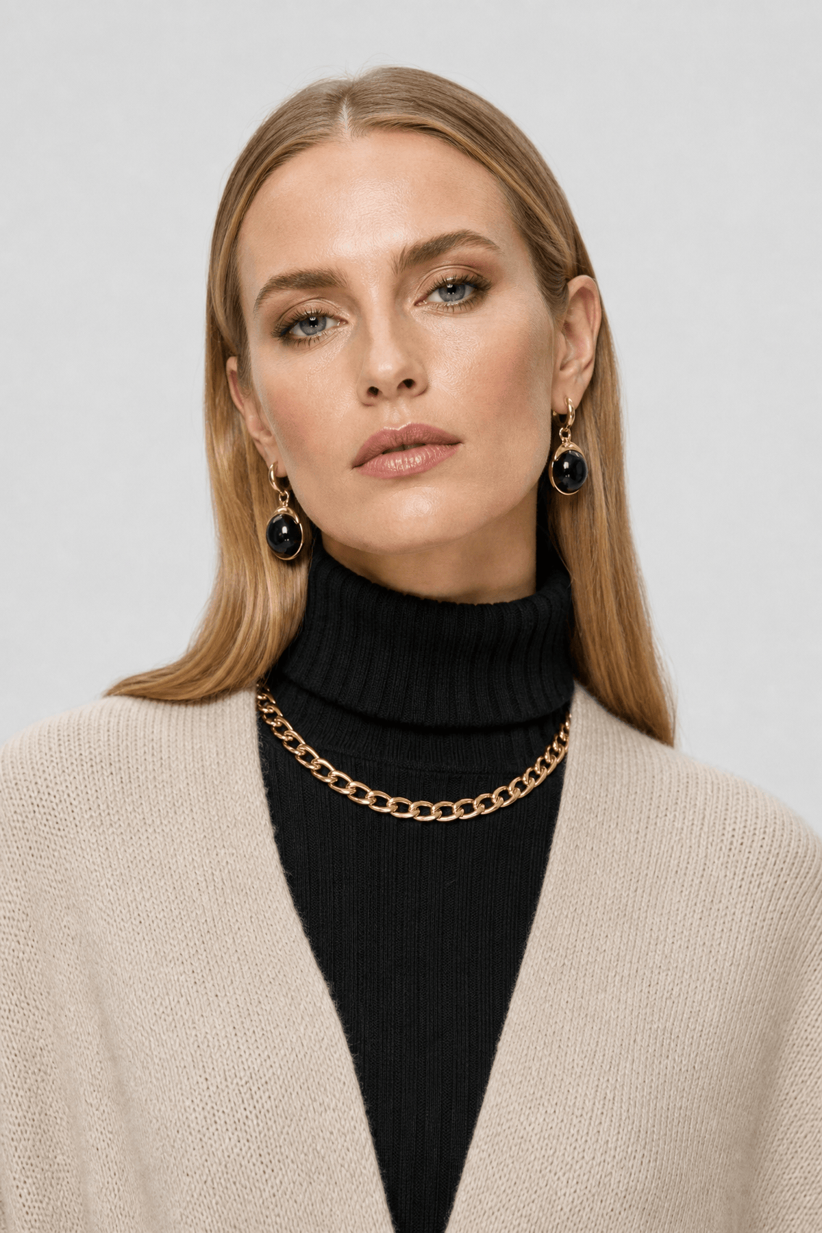 Gilet Cape Femme Beige