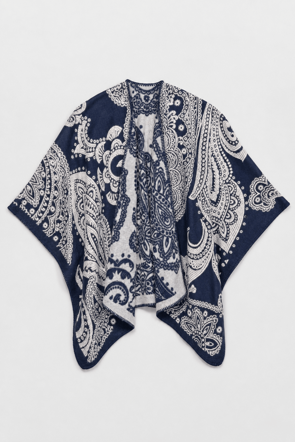 Cape Femme Bleu Marine Hiver