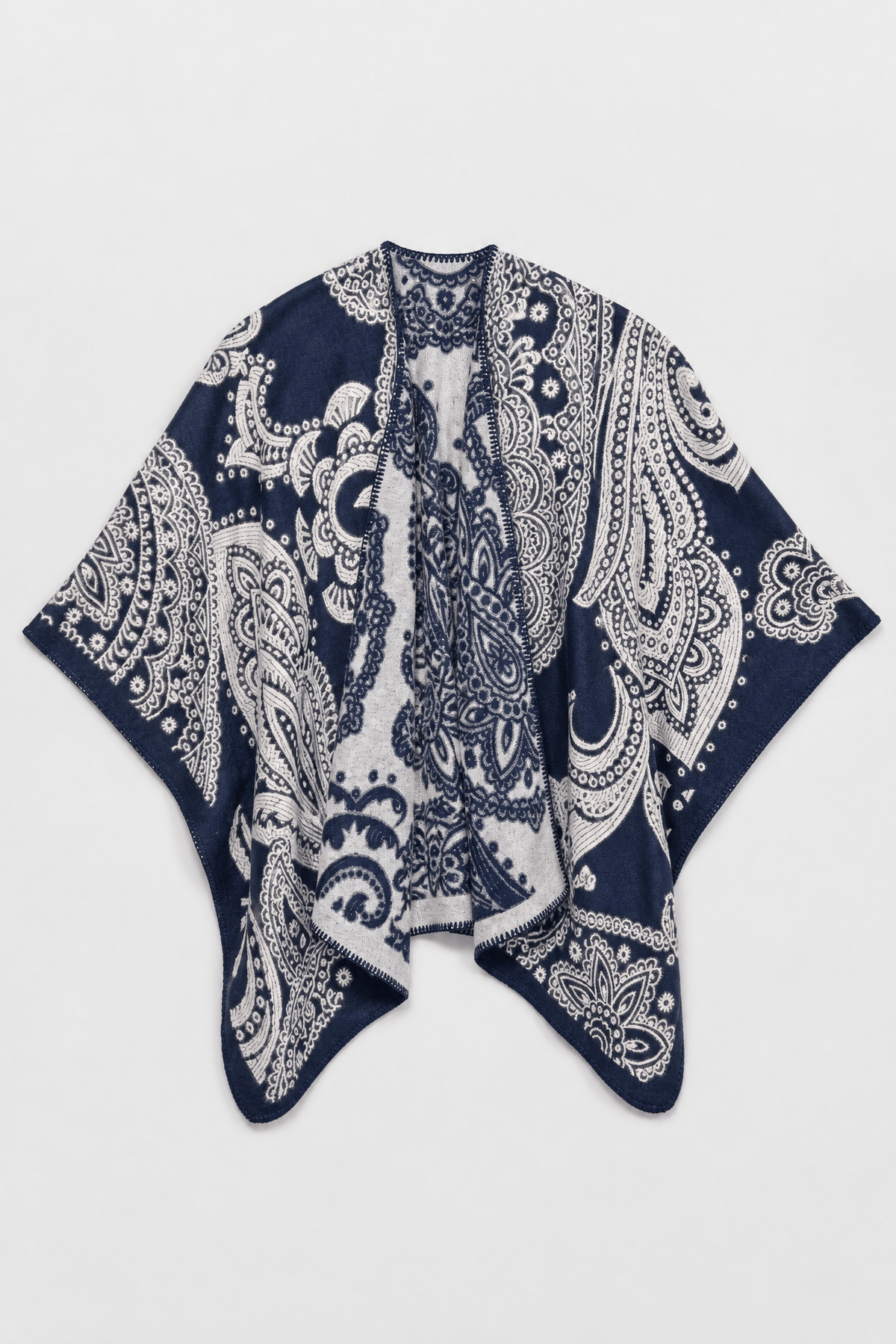 Cape Femme Bleu Marine Hiver