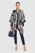 Cape Femme Bleu Marine Hiver