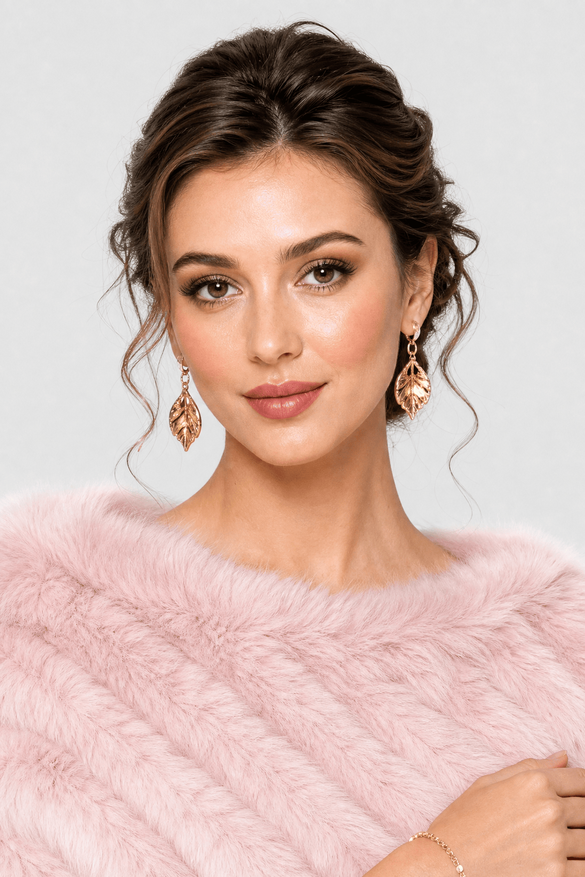 Cape Fourrure Femme Rose