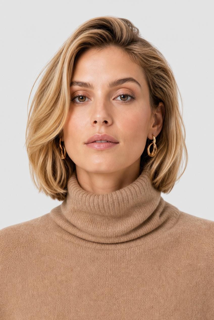 Cape Camel Femme en Laine