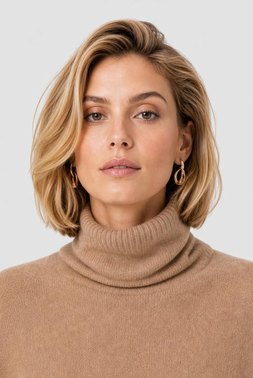 Cape Camel Femme en Laine