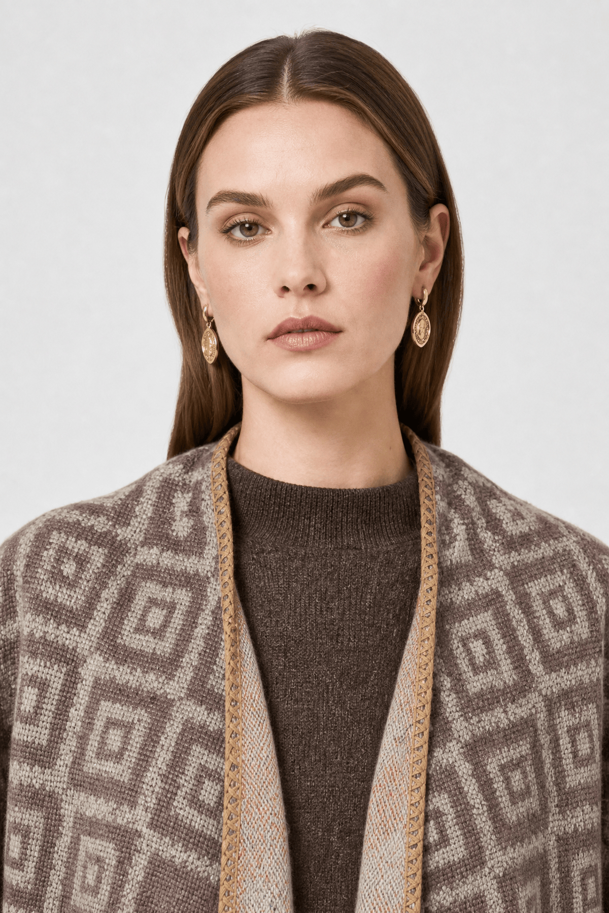 Gilet Cape Femme Ceinturé Hiver
