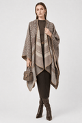 Gilet Cape Femme Ceinturé Hiver