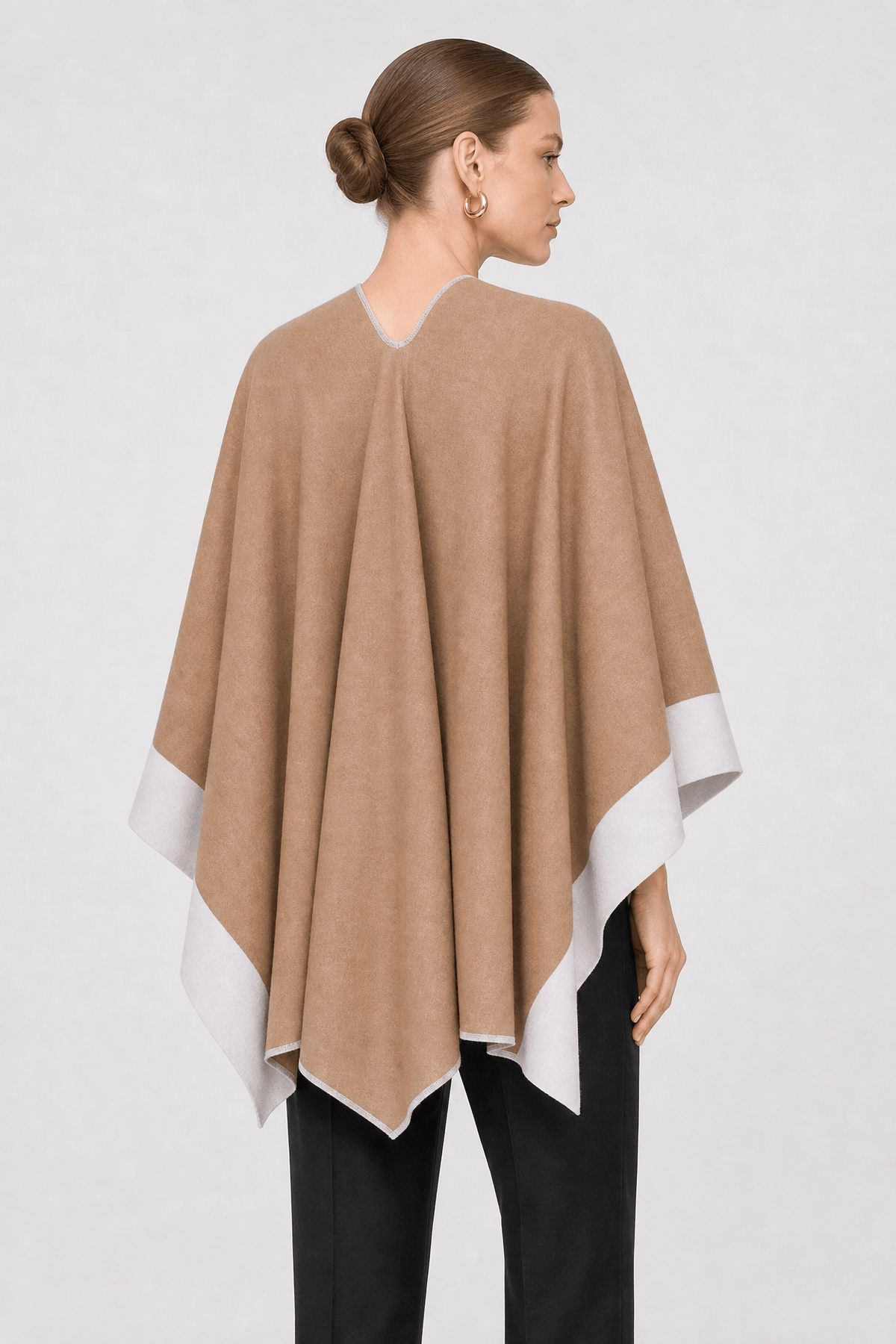 Cape Camel Femme Ceinturée