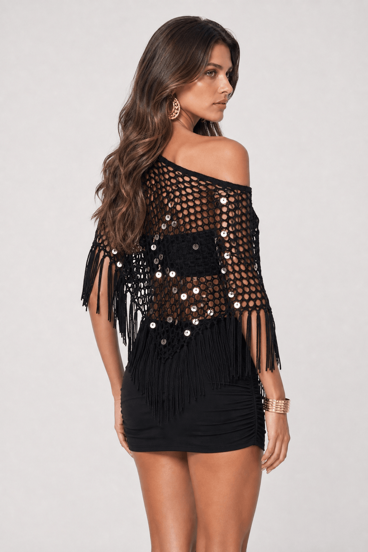 Cape Femme Noire Légère