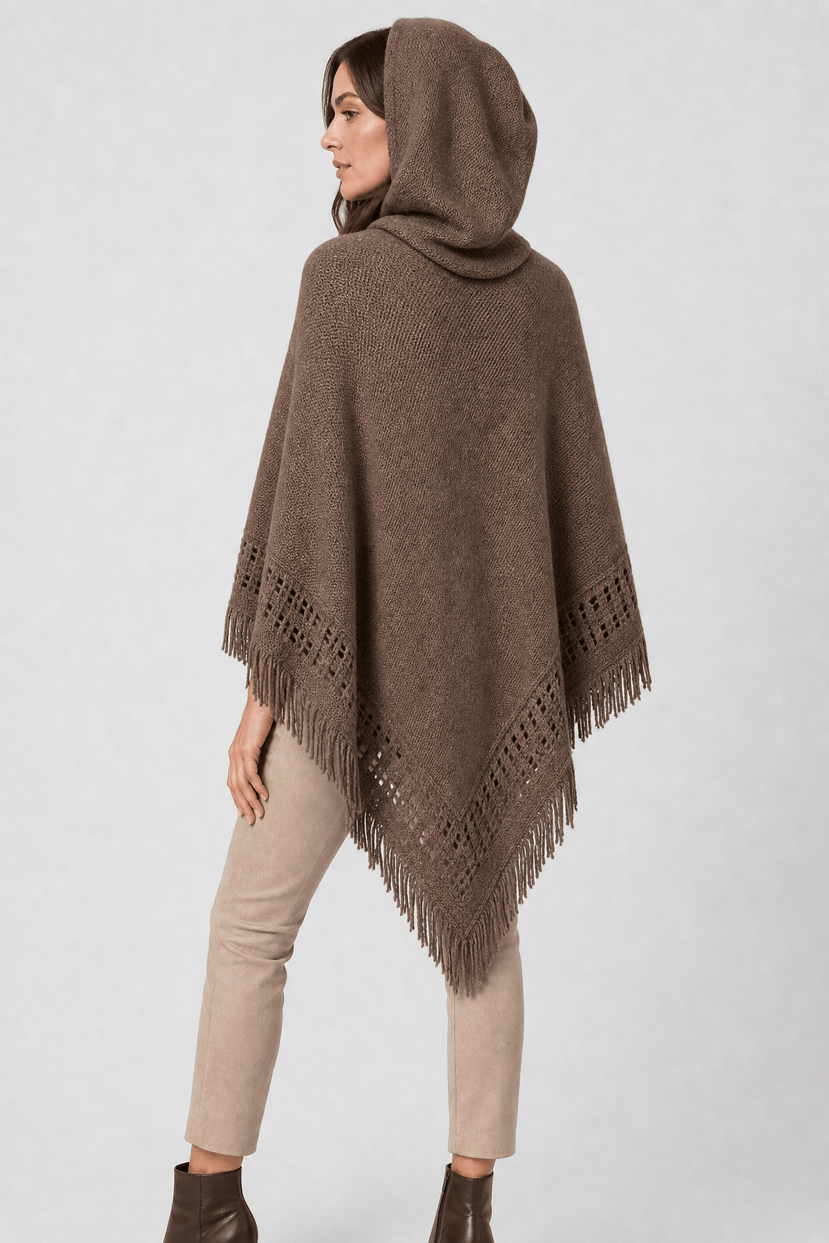 Cape Automne Femme à Capuche