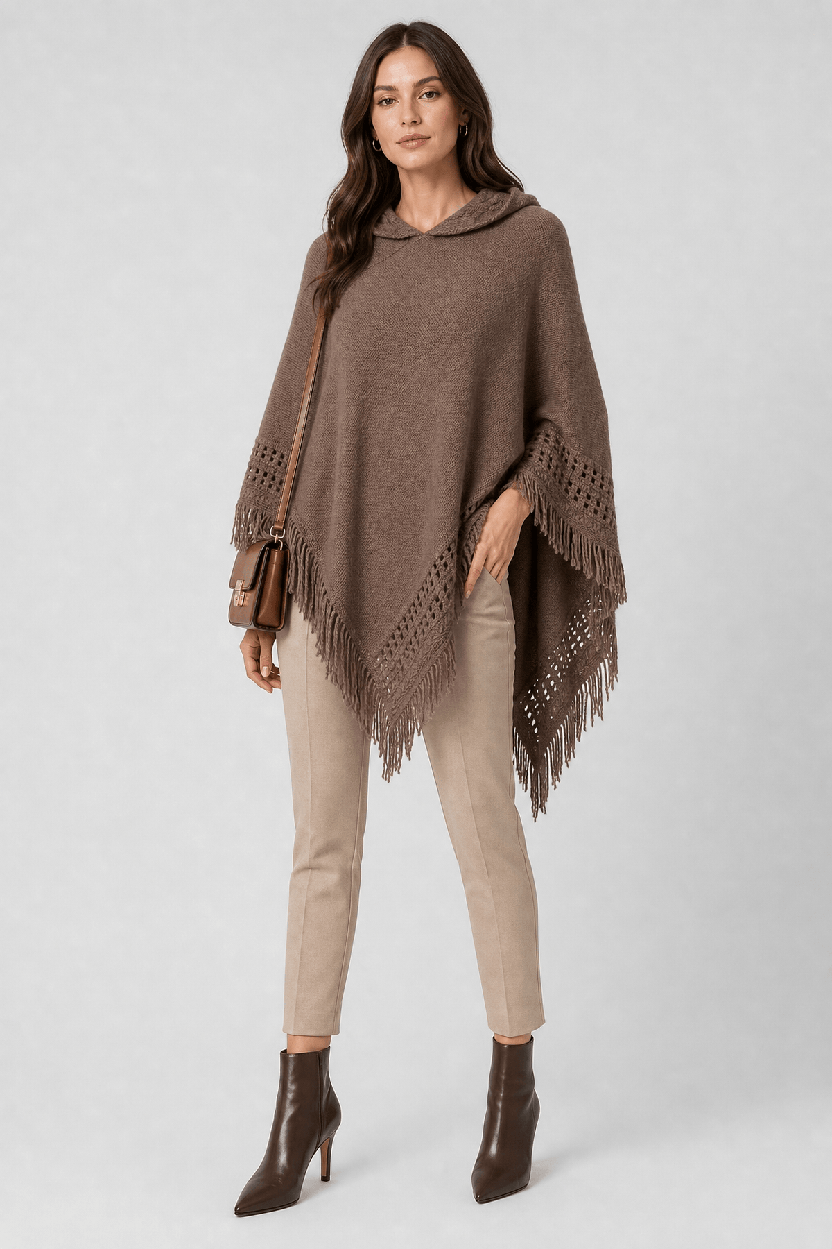 Cape Automne Femme à Capuche