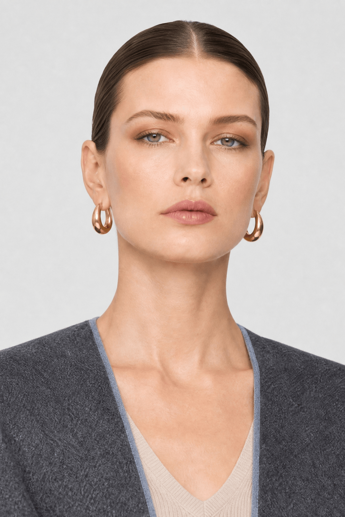Gilet Cape Gris Femme
