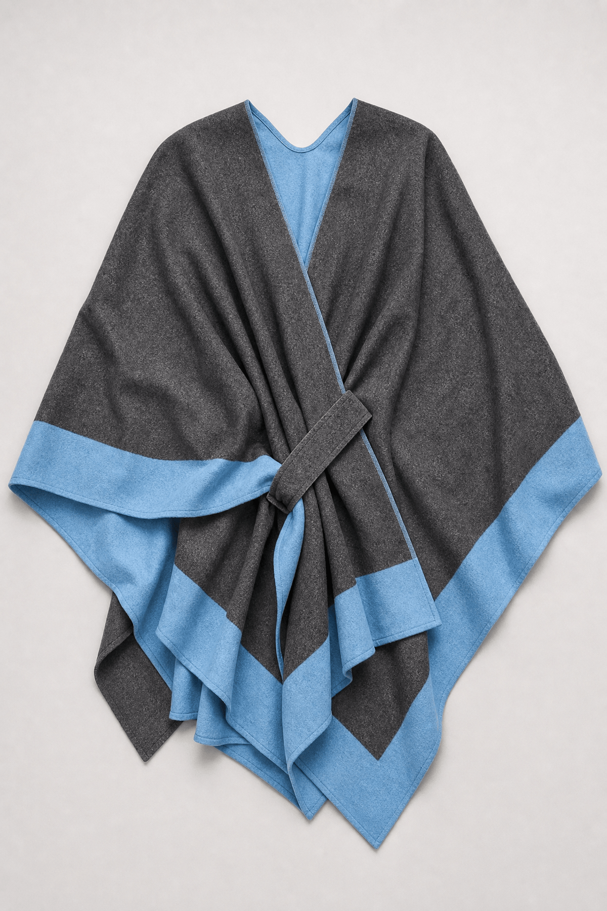 Gilet Cape Gris Femme