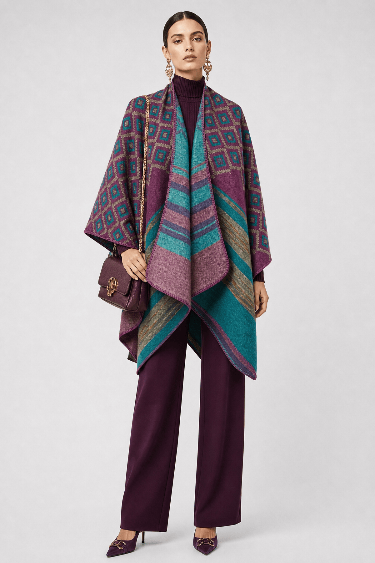 Cape Écossaise Femme Colorée