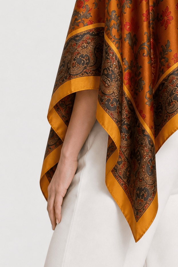 Cape en Soie Femme