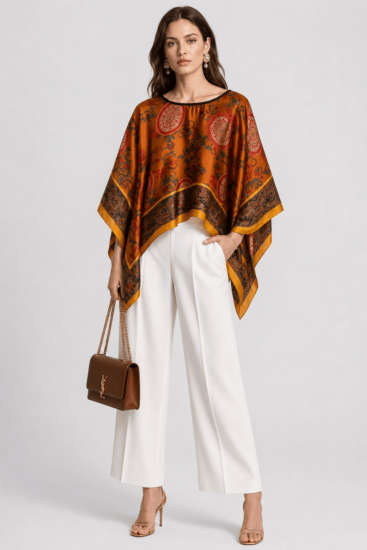 Cape en Soie Femme