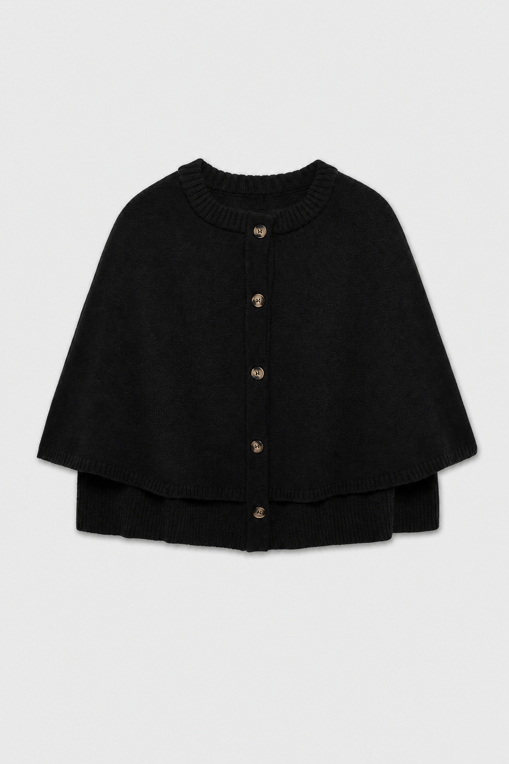 Veste Cape Noire Femme