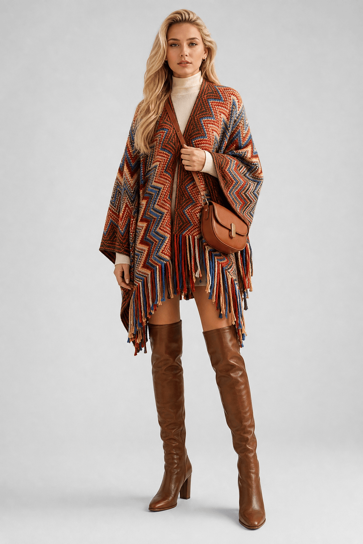 Cape Femme Hiver Ethnique
