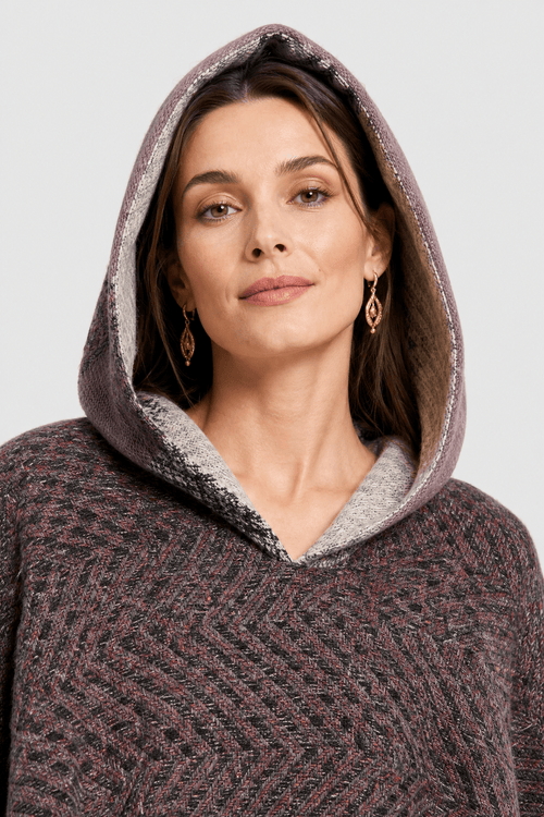 Cape à Capuche Femme Hiver