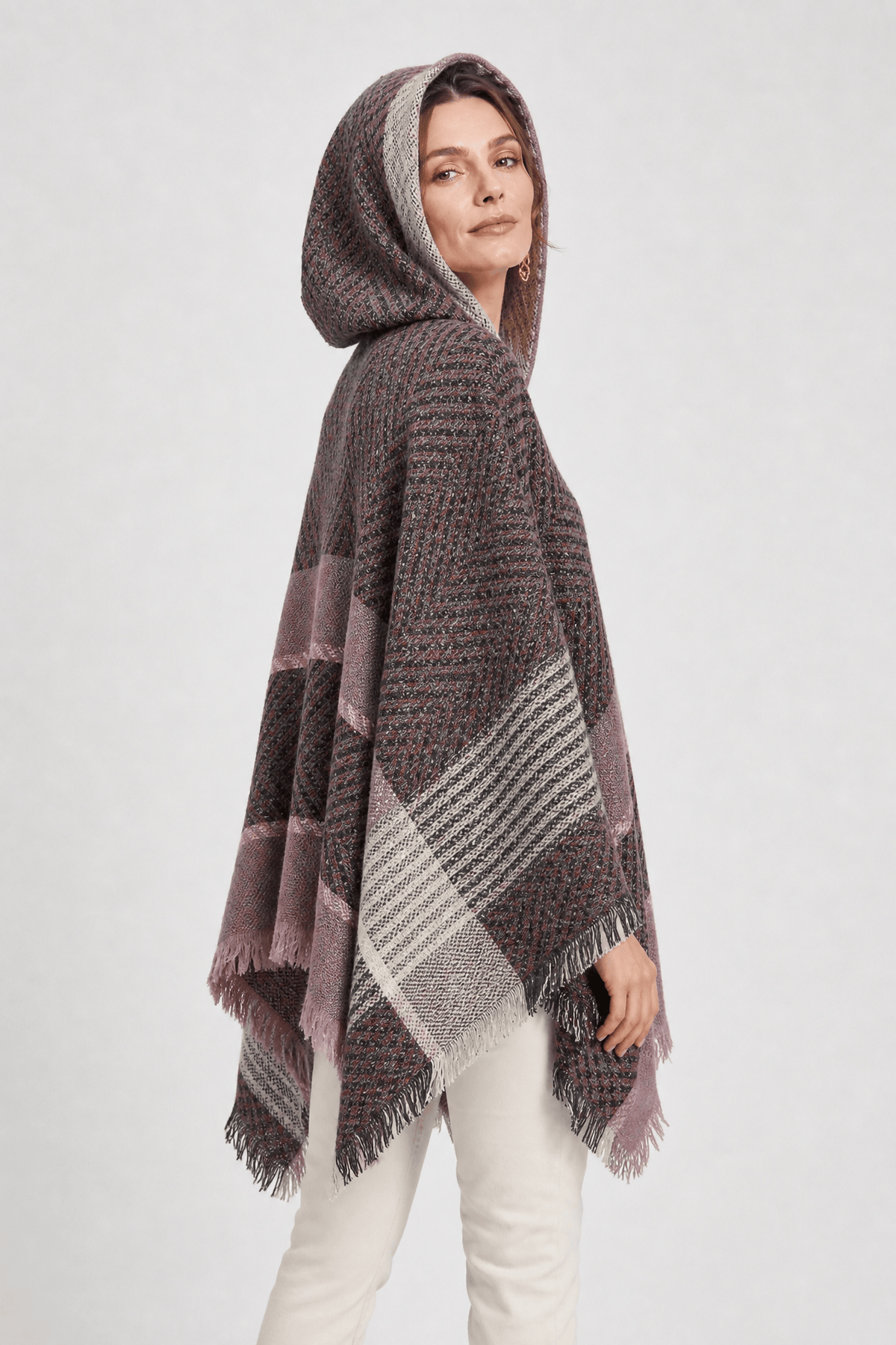 Cape à Capuche Femme Hiver
