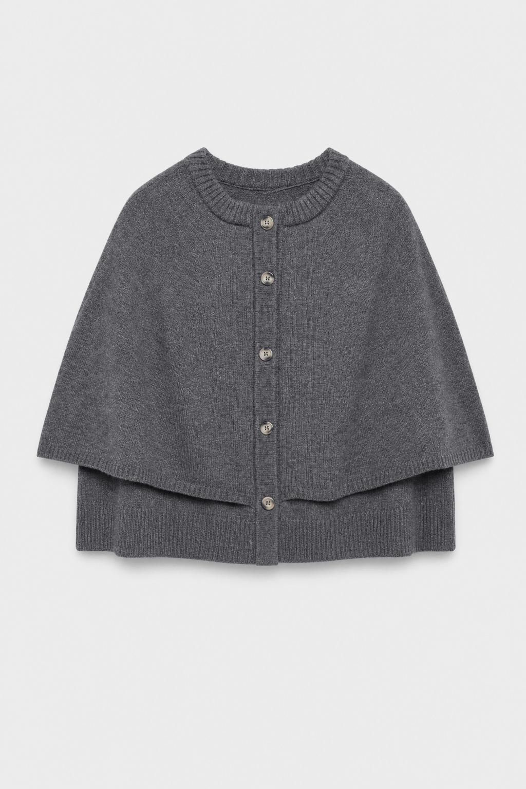 Veste Cape Courte Grise