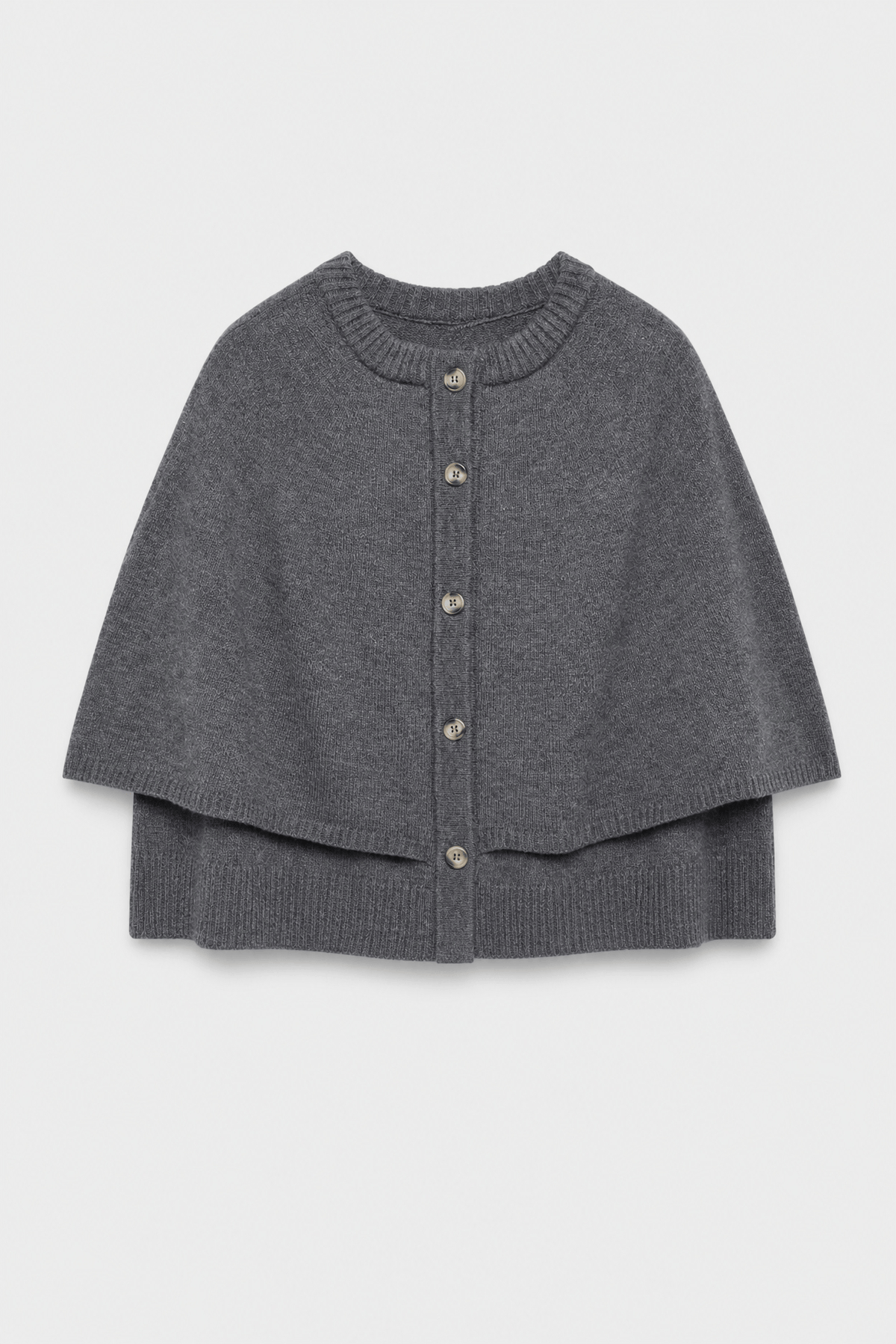 Veste Cape Courte Grise