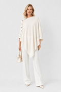 Cape Femme Blanche en Laine