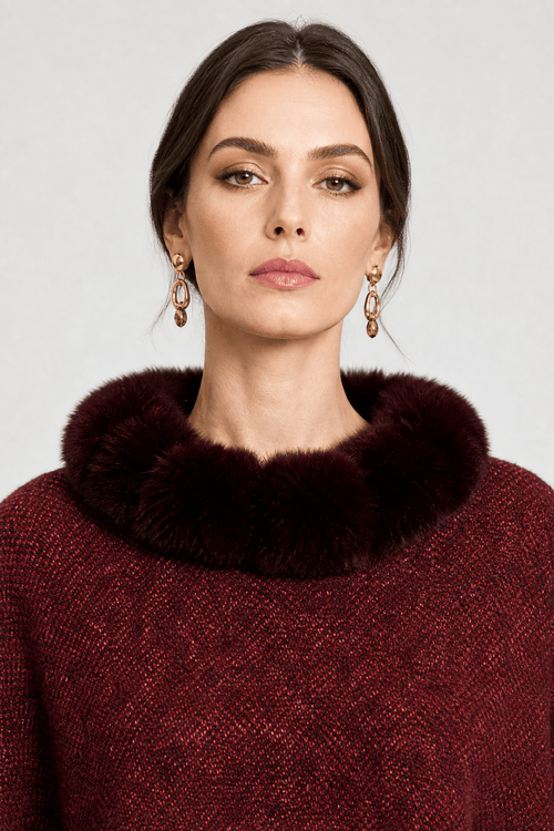 Cape de Soirée Femme Rouge
