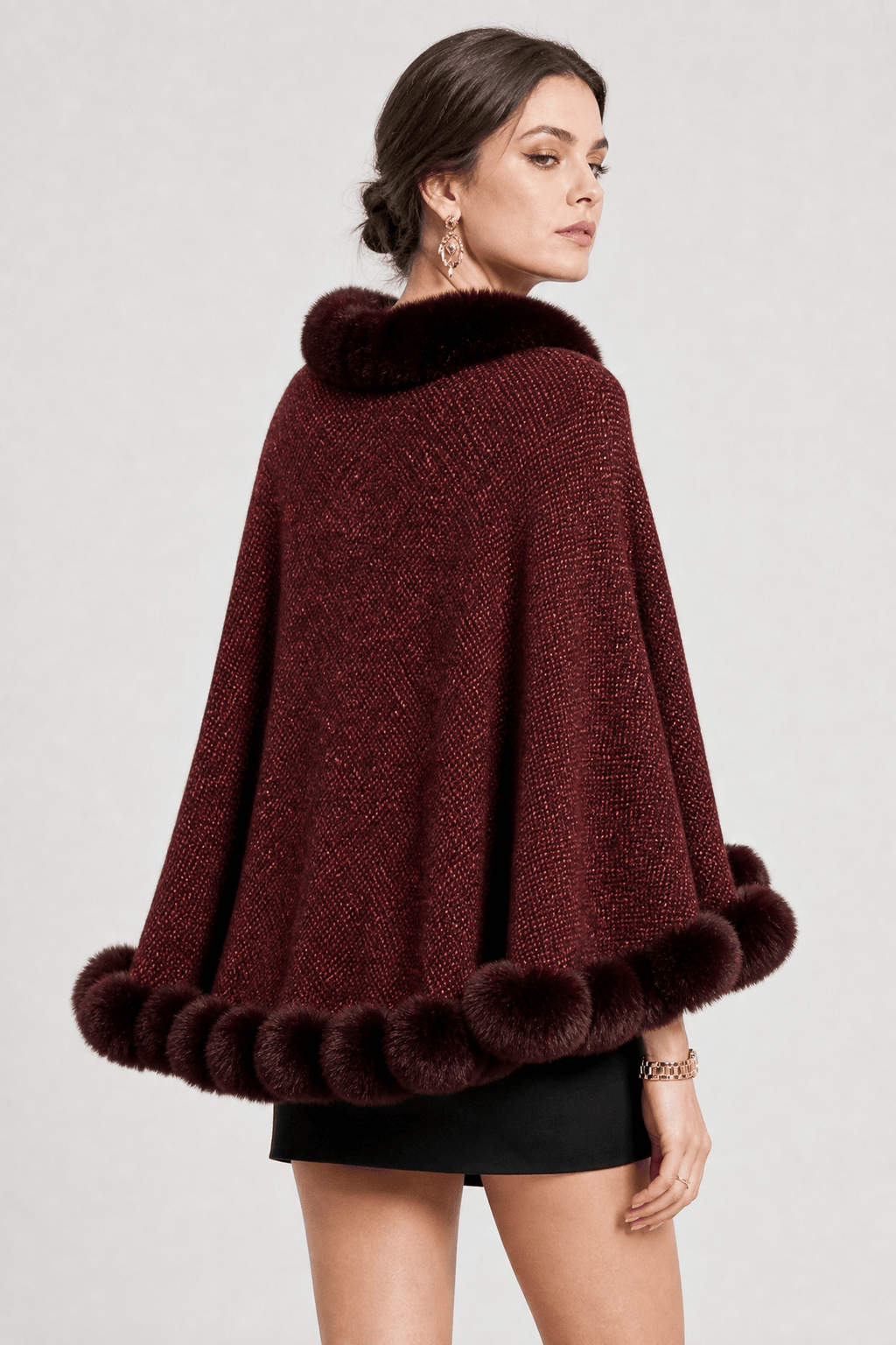 Cape de Soirée Femme Rouge