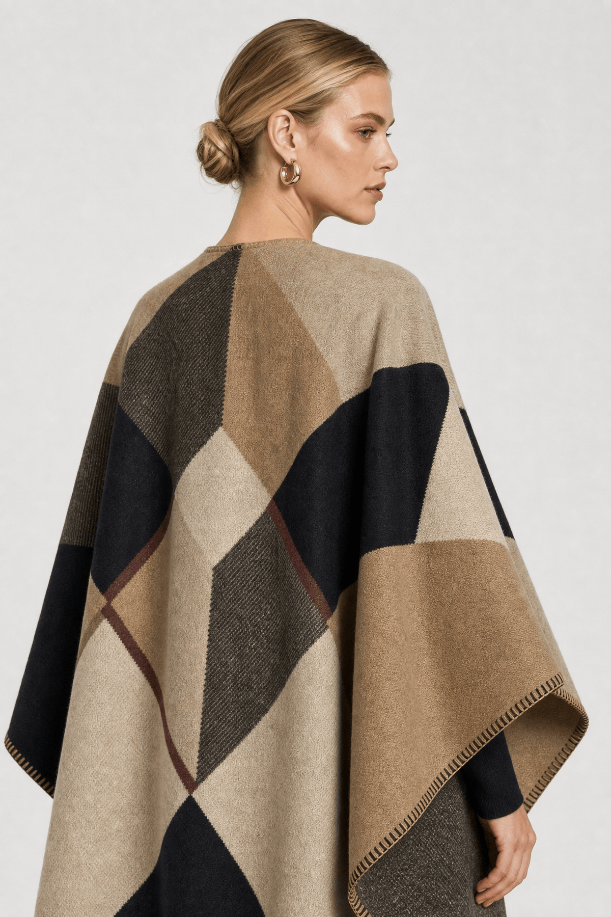 Gilet Cape Femme Grande Taille