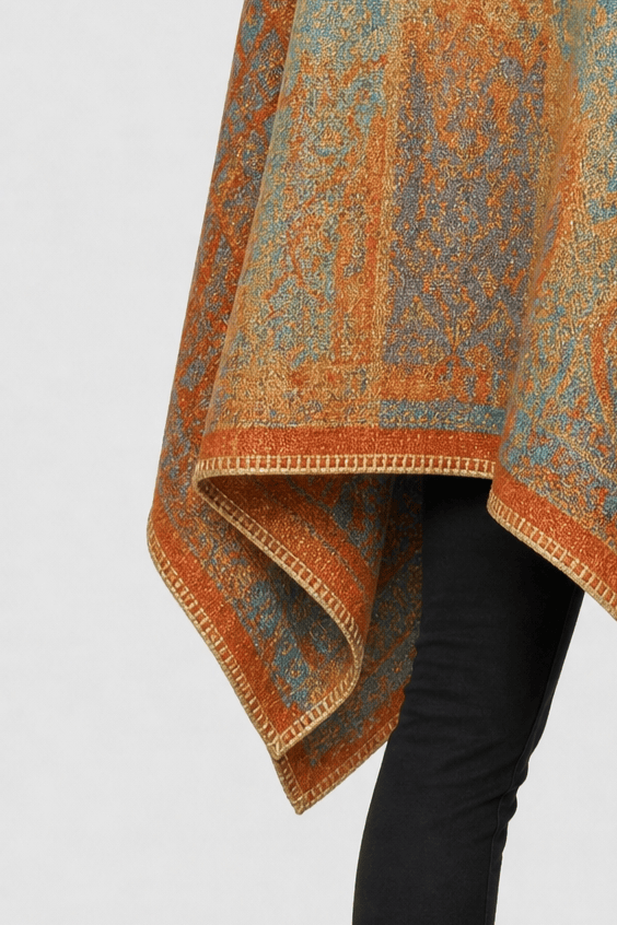 Gilet Cape Femme Long et Chaud