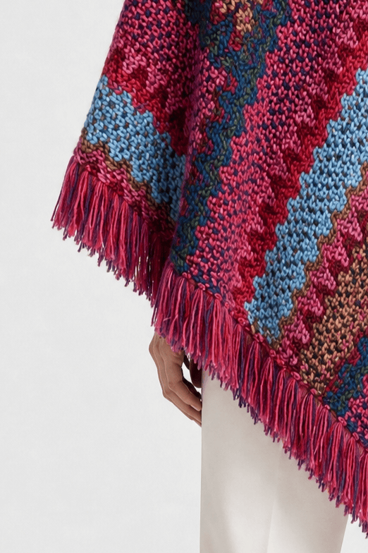 Cape Femme Originale à Franges