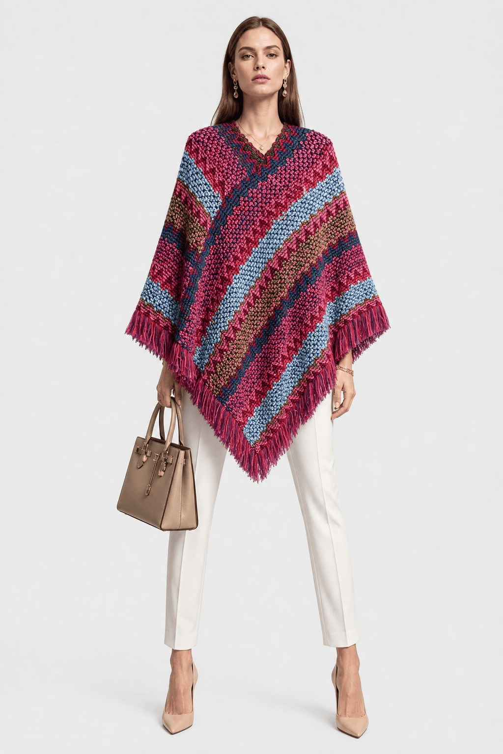 Cape Femme Originale à Franges