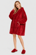 Cape Femme Rouge à Capuche