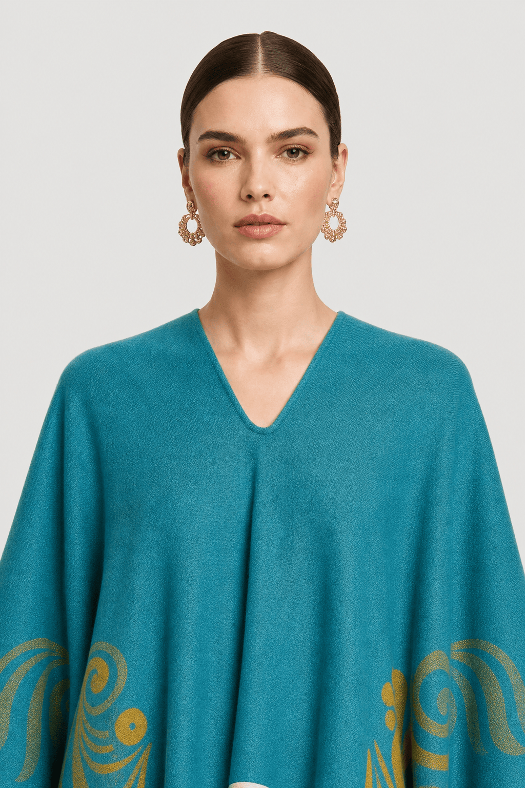 Cape Femme Verte Ethnique