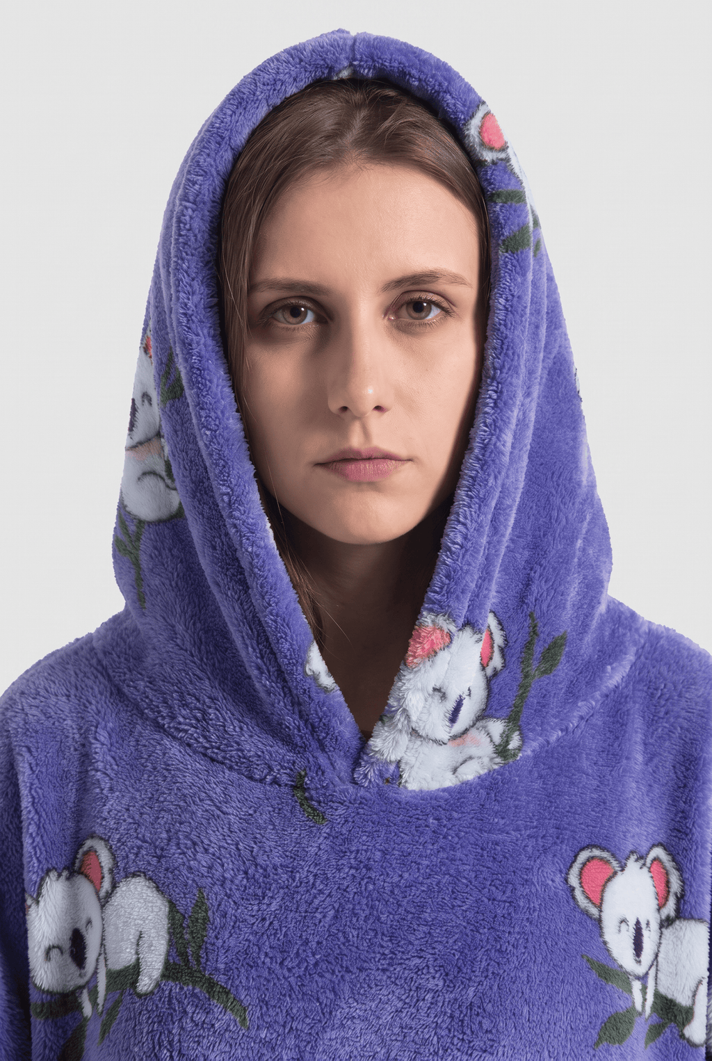Cape Polaire Femme Manches Longues
