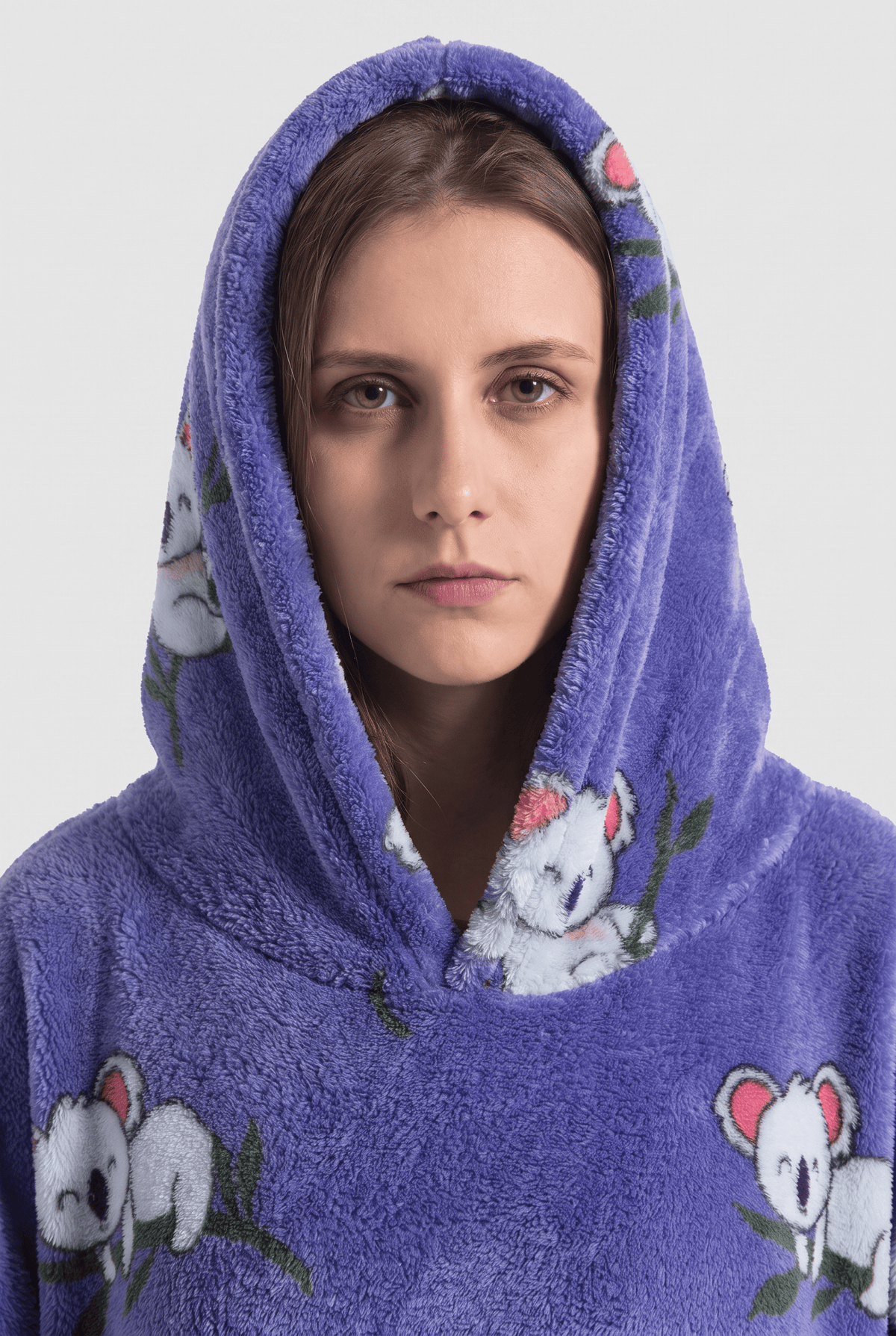 Cape Polaire Femme Manches Longues