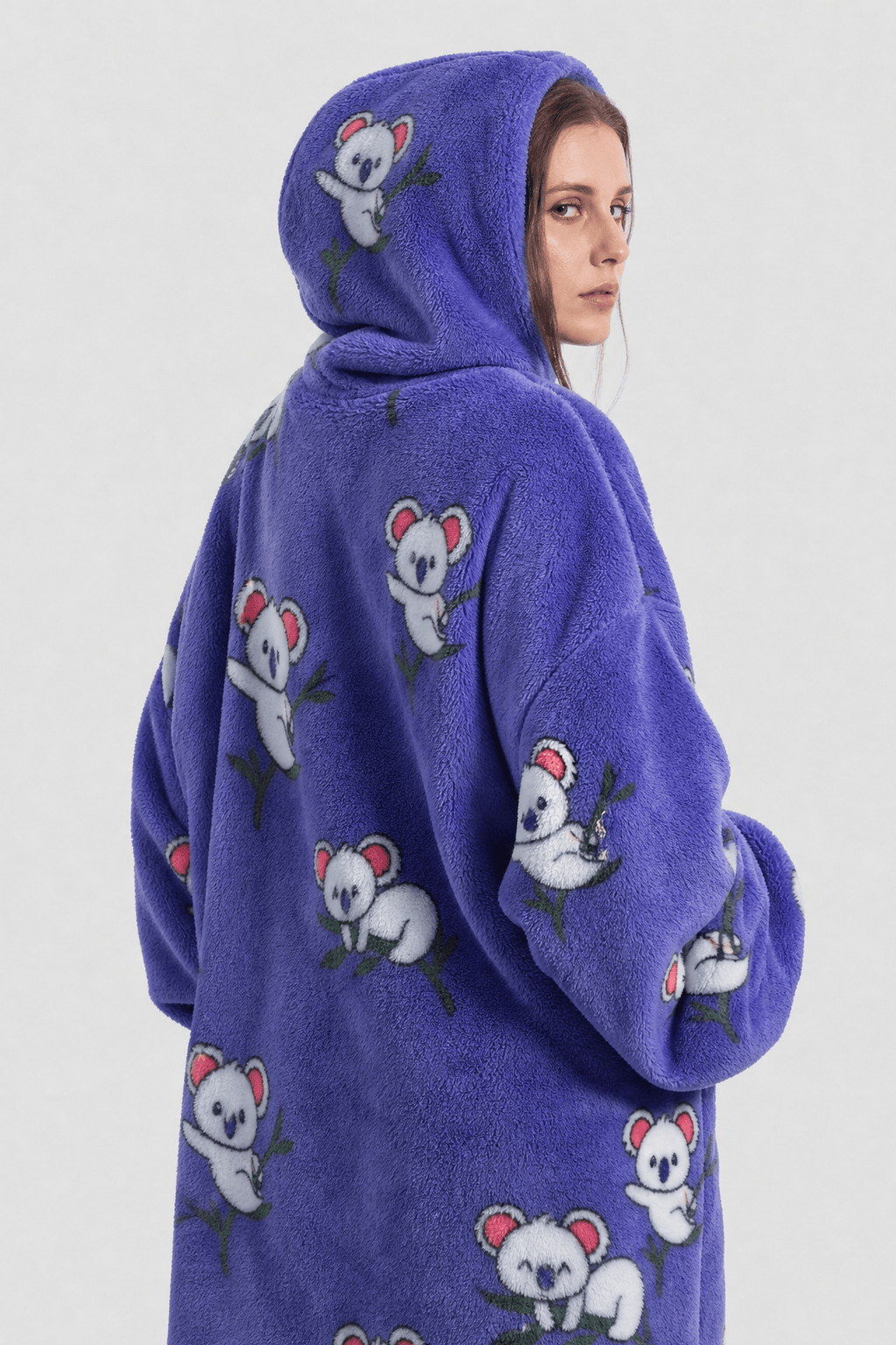 Cape Polaire Femme Manches Longues