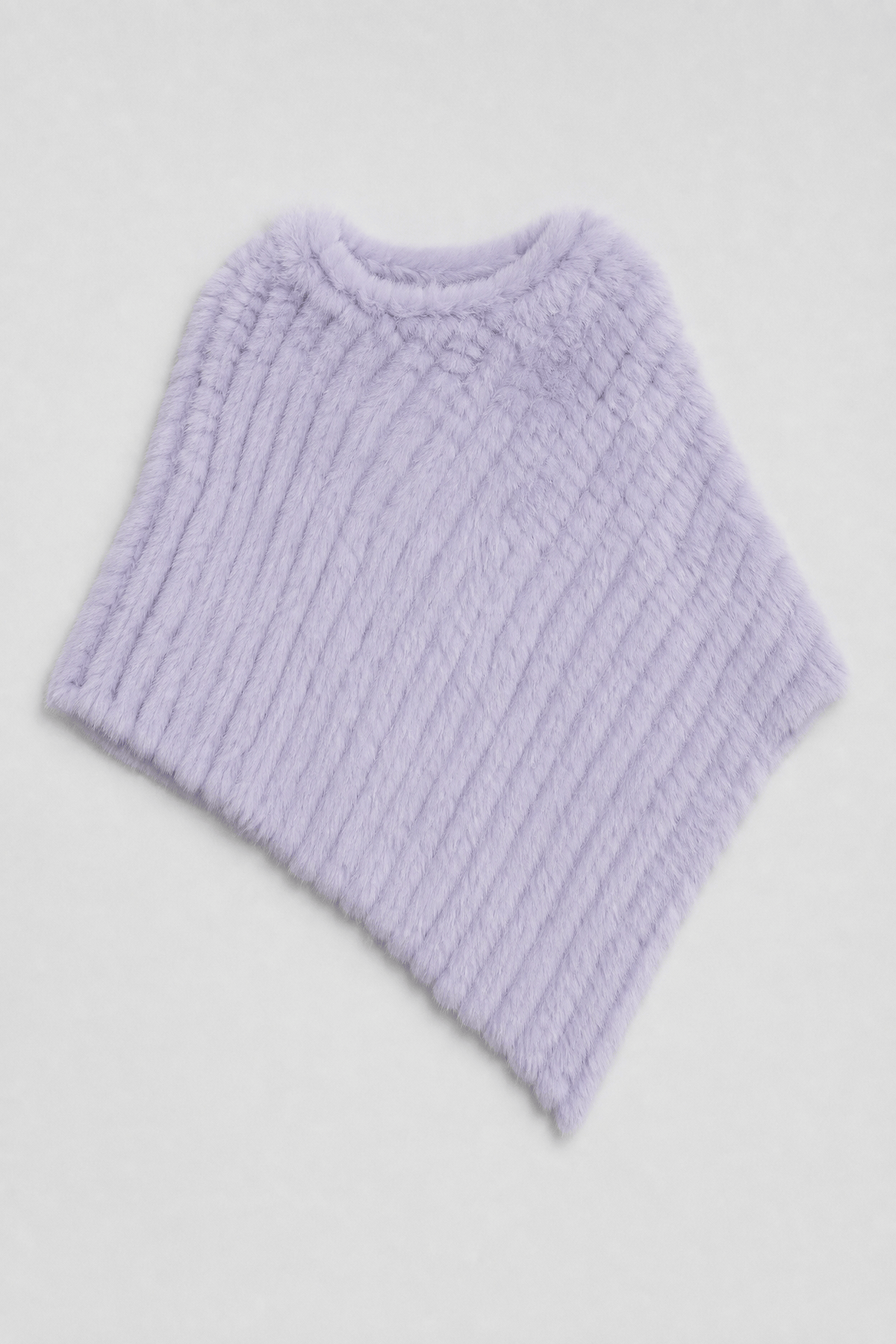 Cape Fourrure Femme Violette