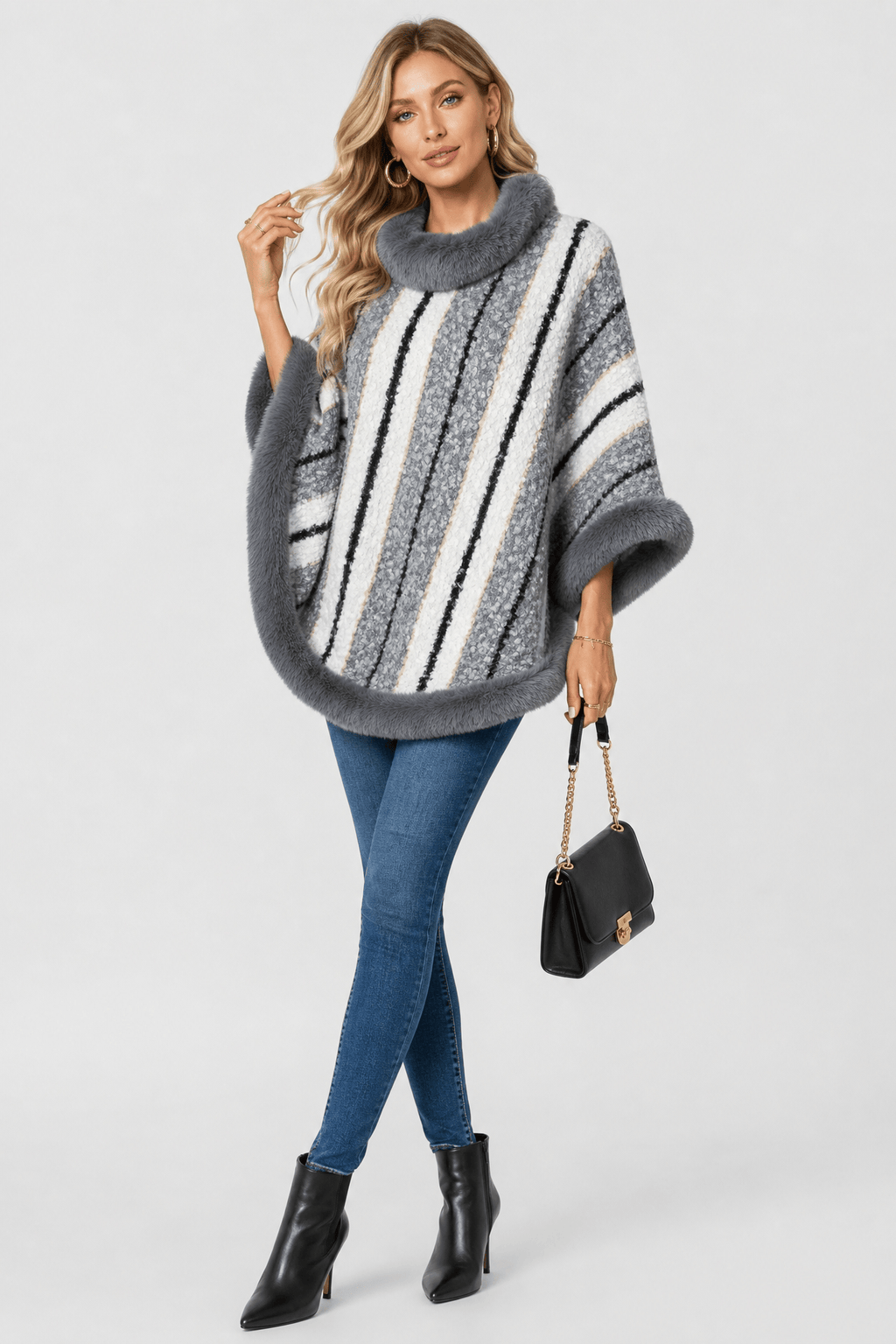 Cape Grande Taille Femme en Maille